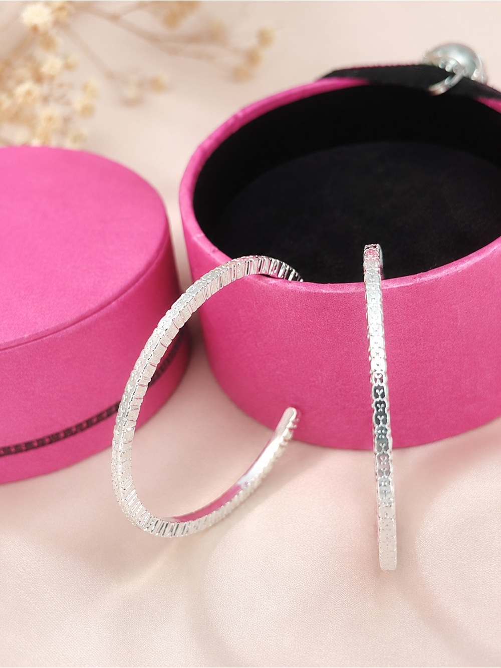 Silver Hoop Earrings Sterling silver 925